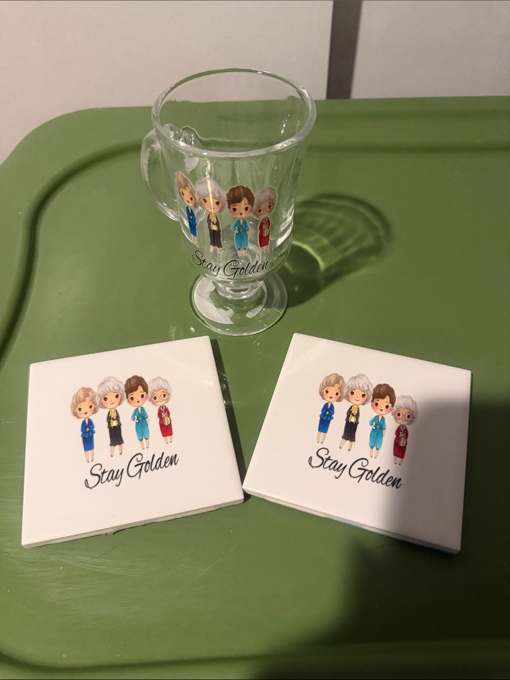 Golden Girls Stay Golden Glass Mug & Coaster Set